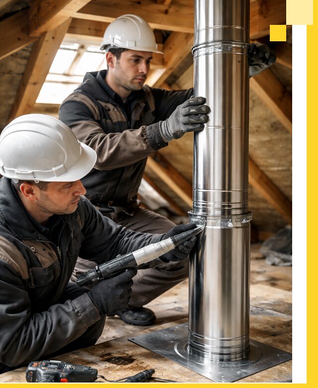 Монтаж дымоходов для каминов в Котельниках с гарантией качества