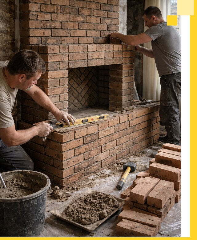 Изготовление и установка кирпичных каминов в Котельниках