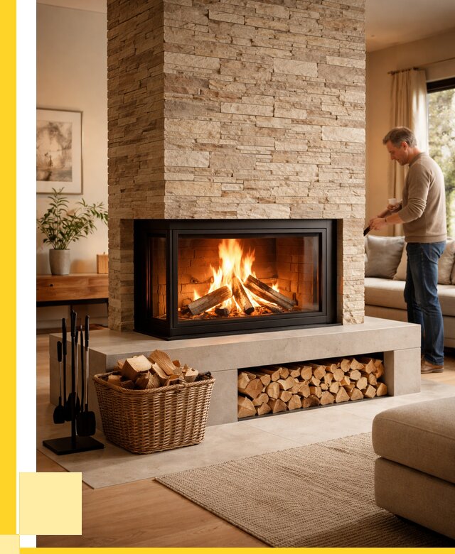 Дровяной камин под ключ в Котельниках от 212360 р. | ЭриданКтн