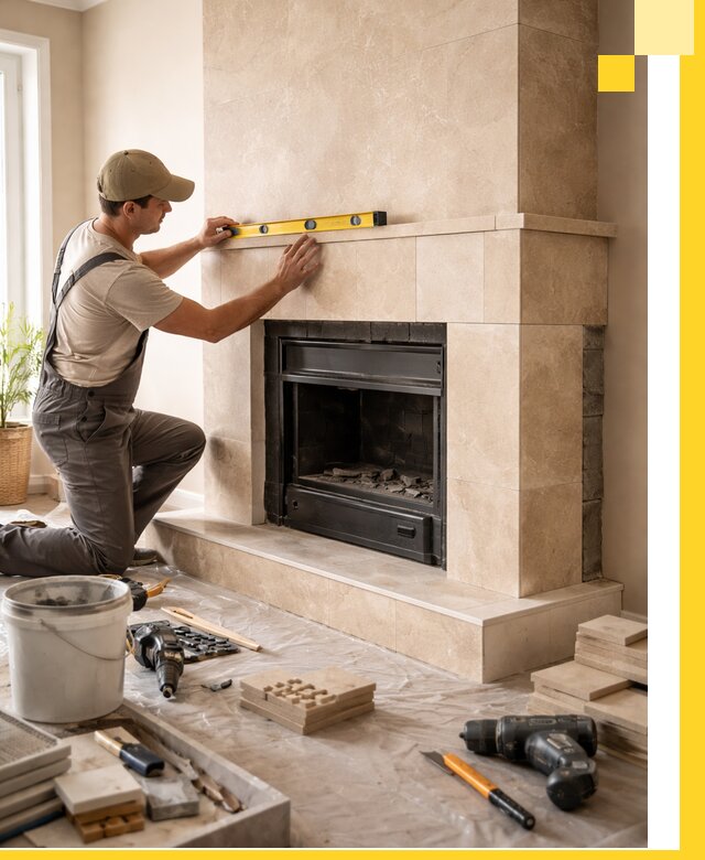 Установка и монтаж каминов в частном доме под ключ в Котельниках