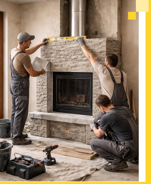 Профессиональный монтаж каминов под ключ в Котельниках для дома