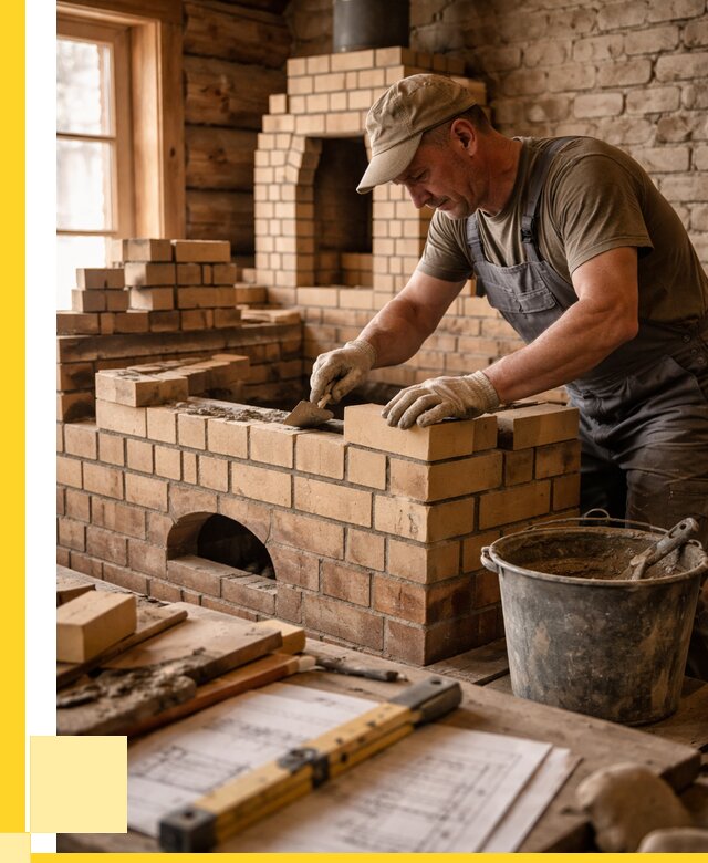 Кладка печей из кирпича в Котельниках цены от 31854 р. - ЭриданКтн