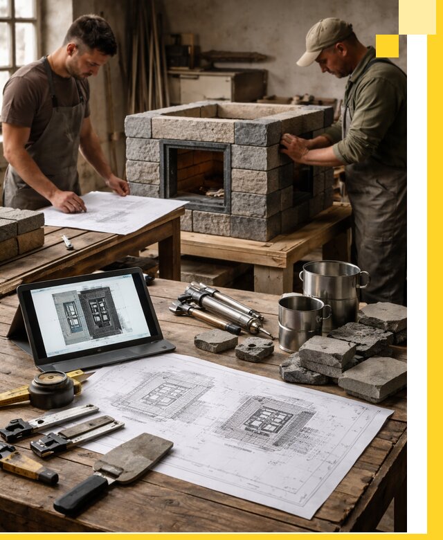 Разработка проектов печей с согласованием и монтажом в Котельниках