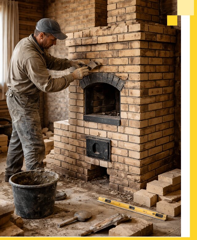 Кирпичные печи под ключ в Котельниках: проектирование и кладка