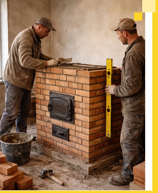 Отопительные печи под ключ в Котельниках, установка и сборка