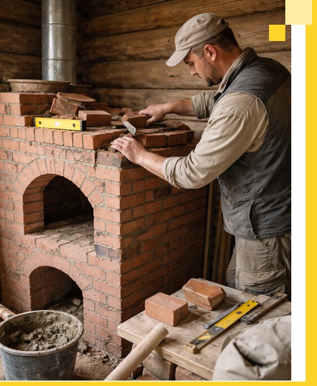 Изготовление и установка русских печей в Котельниках под ключ