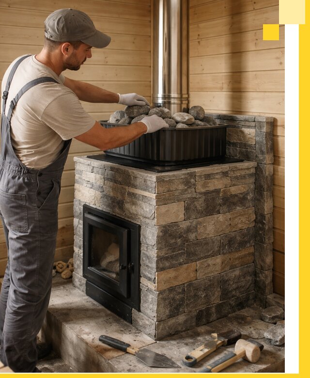 Печи для парной в Котельниках, производство, монтаж и обслуживание