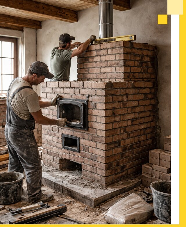 Печи для загородного дома под ключ в Котельниках — монтаж и сервис