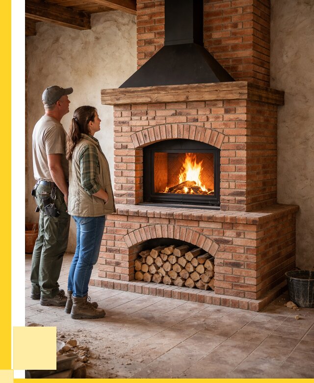 Печи камины из кирпича в Котельниках от 127416 р. | ЭриданКтн