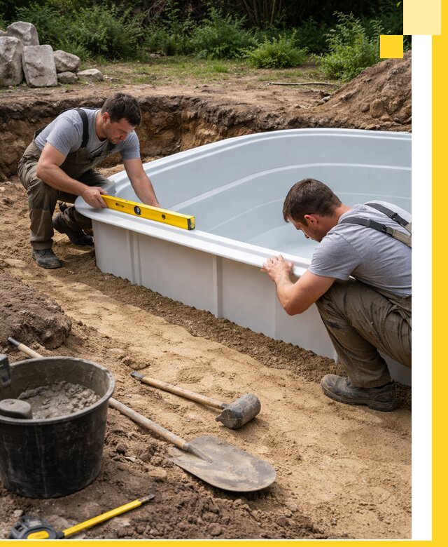 Производство и установка пластиковых бассейнов в Котельниках под ключ