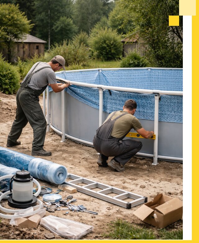 Установка и монтаж каркасных бассейнов в Котельниках под ключ