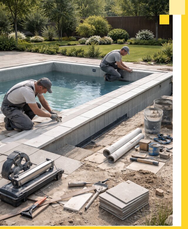 Строительство открытых бассейнов под ключ в Котельниках профессионально