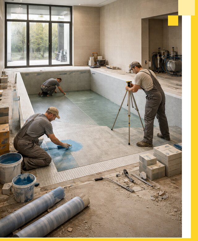 Проект и строительство закрытых бассейнов в Котельниках под ключ