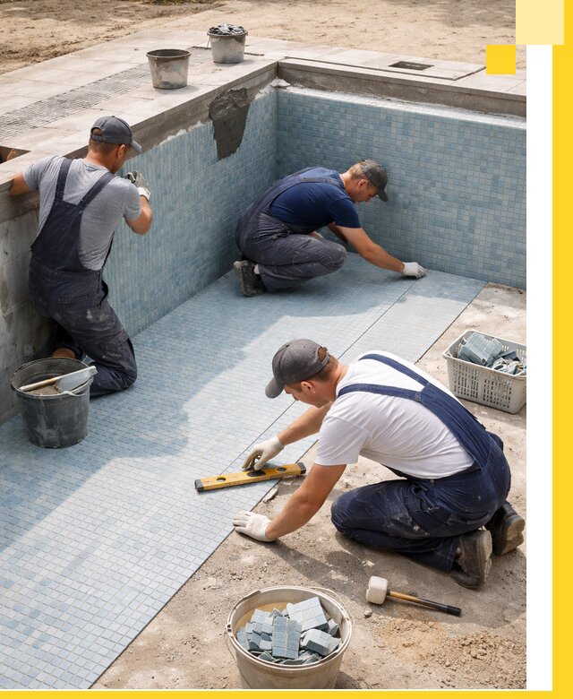 Укладка и установка плитки для бассейнов под ключ в Котельниках