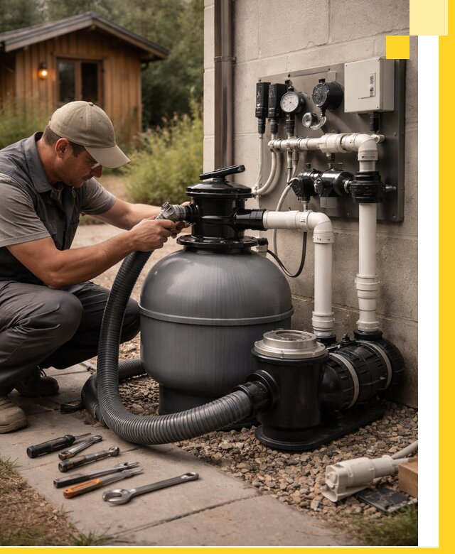 Продажа и монтаж фильтров и насосов для бассейнов в Котельниках