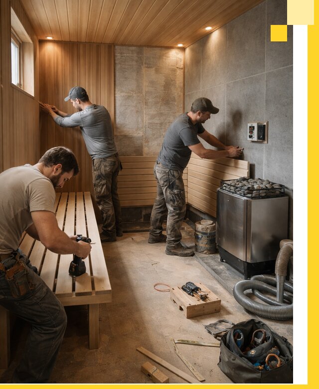 Сауны под ключ в Котельниках, проектирование, строительство, отделка
