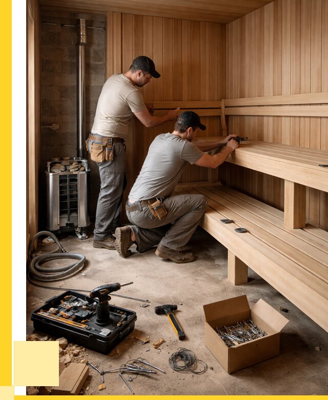 Монтаж саун под ключ в Котельниках от 127416 р. | ЭриданКтн