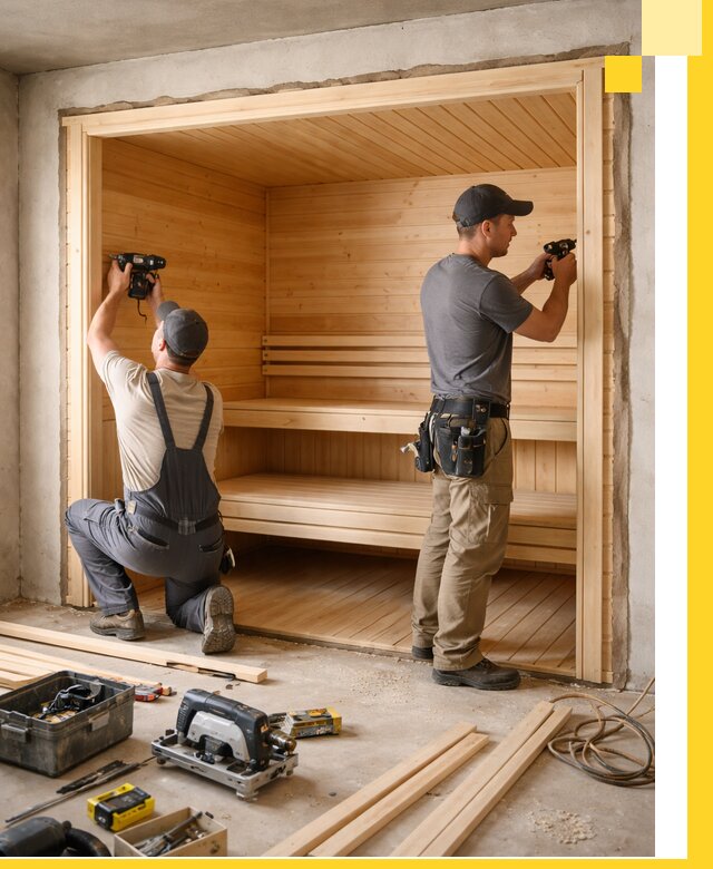 Монтаж саун под ключ в Котельниках — проектирование и установка