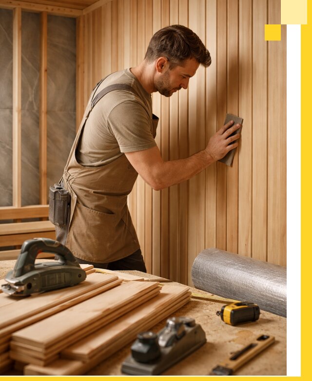 Профессиональная отделка саун и парных под ключ в Котельниках