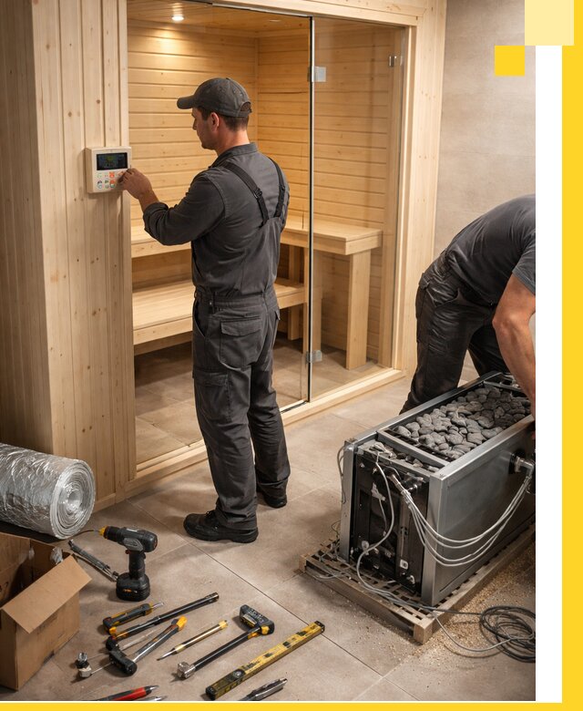 Поставка, установка и монтаж электрических саун в Котельниках