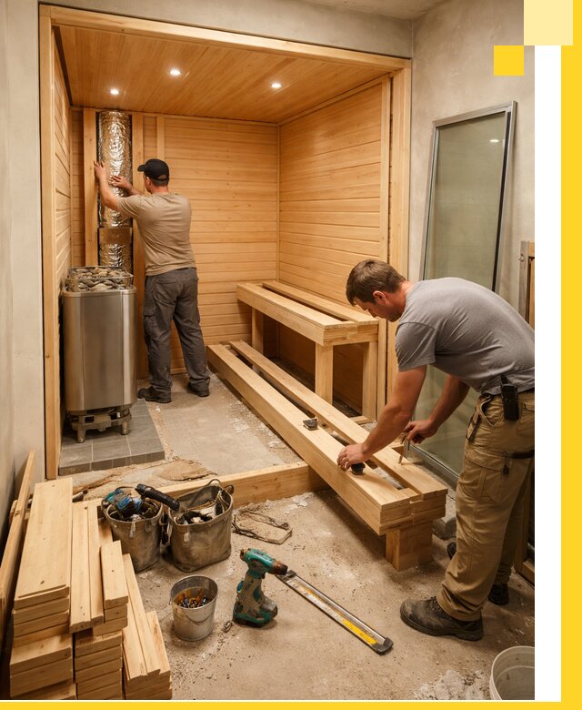 Проектирование и установка домашних саун под ключ в Котельниках