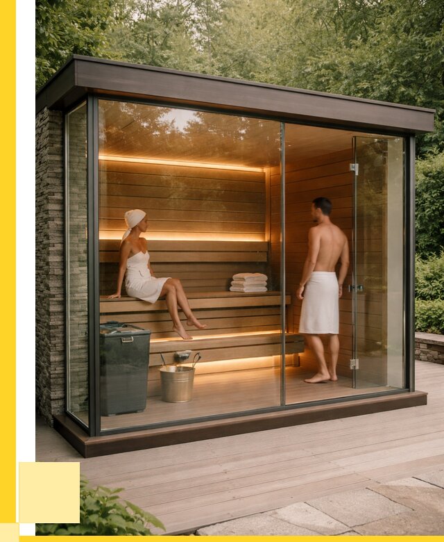 Сауна стеклянная и двери для сауны в Котельниках от 265450 р. | ЭриданКтн