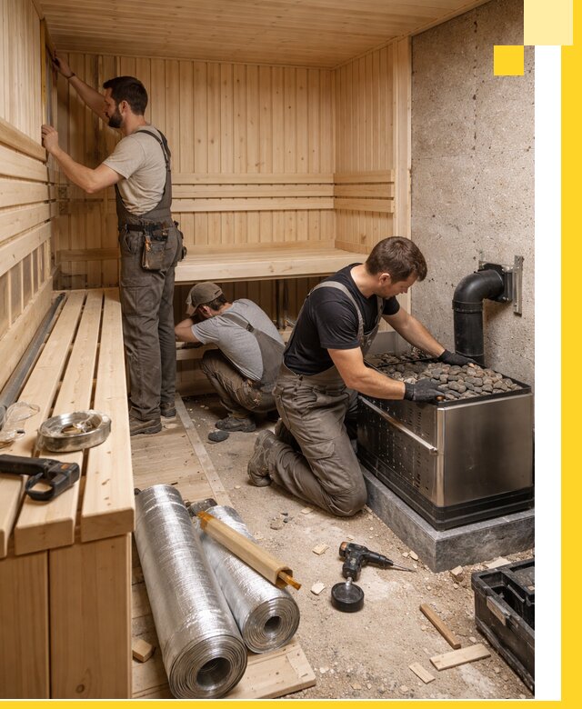 Индивидуальные сауны на заказ в Котельниках под ключ, проект и монтаж