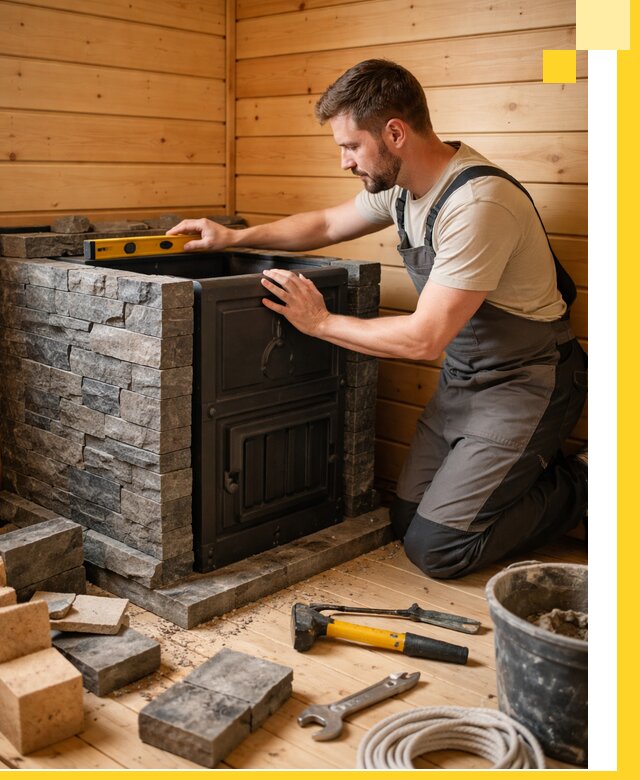 Производство и установка печей для саун под ключ в Котельниках