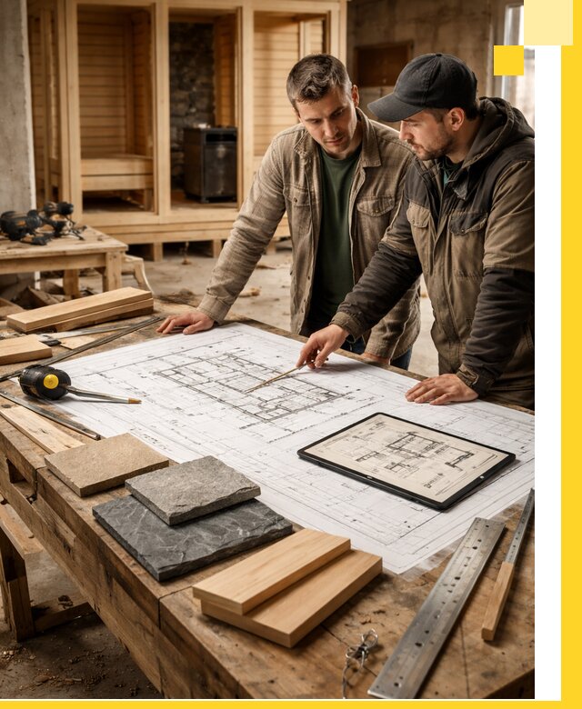 Проекты бань под ключ и планы строительства в Котельниках