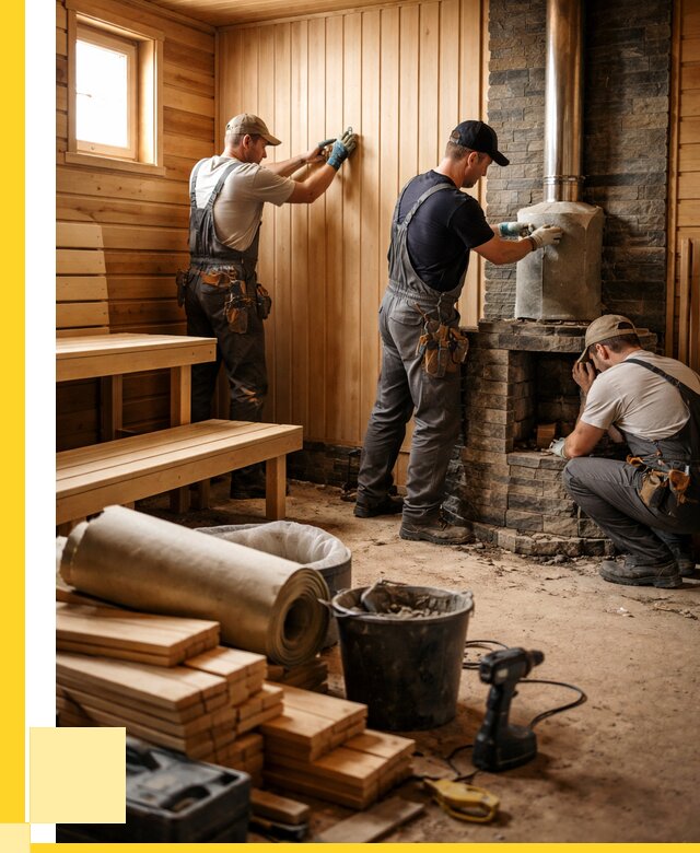 Ремонт бань под ключ в Котельниках от 47781 р. | ЭриданКтн