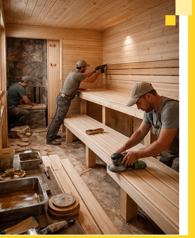 Профессиональная отделка бань в Котельниках под ключ, с гарантией