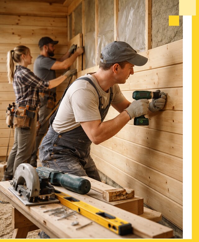 Обшивка бань под ключ в Котельниках: отделка стен и потолков