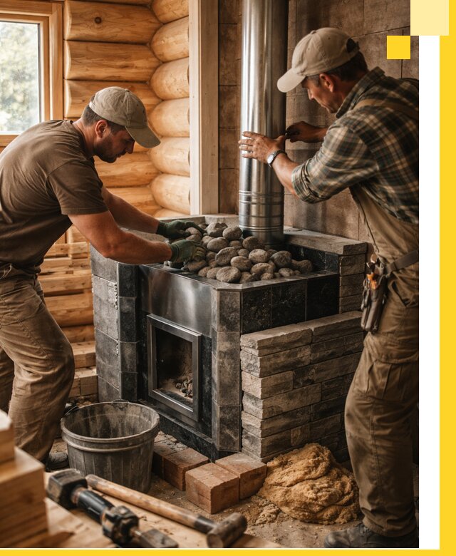 Строительство и отделка русских бань под ключ в Котельниках