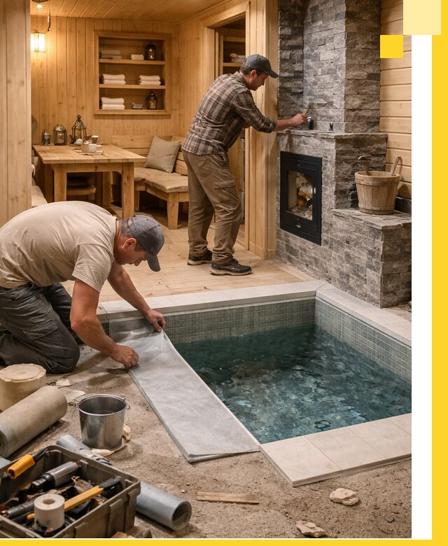 Строительство бань с комнатой отдыха под ключ в Котельниках