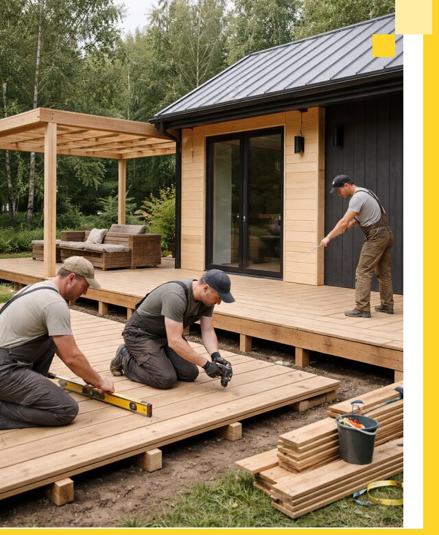 Строительство бань с террасой и бассейном под ключ в Котельниках