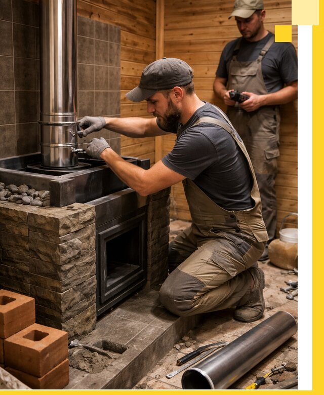 Изготовление и установка банных печей под ключ в Котельниках