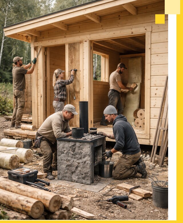 Купить баню под ключ в Котельниках строительство монтаж отделка