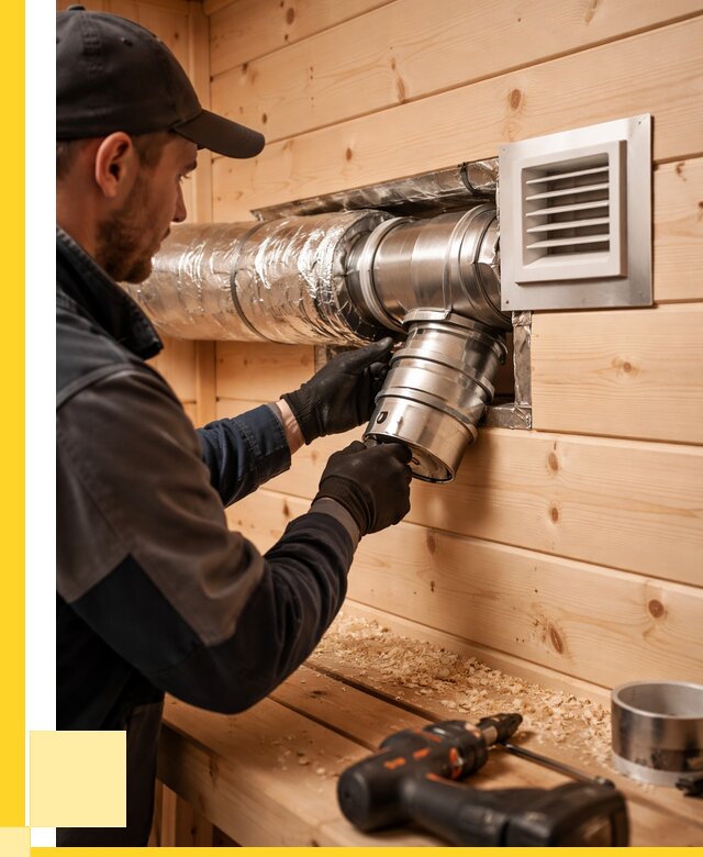 Монтаж вентиляции бани в Котельниках от 12742 р. | ЭриданКтн