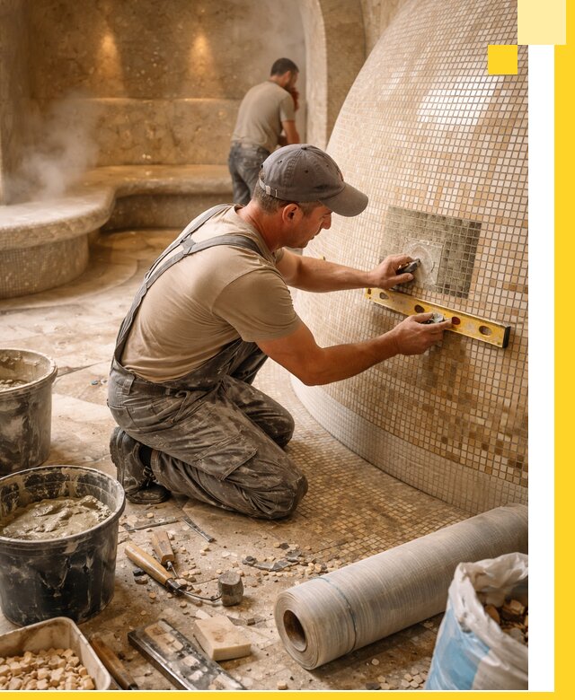 Хамам под ключ в Котельниках: проектирование, строительство, отделка