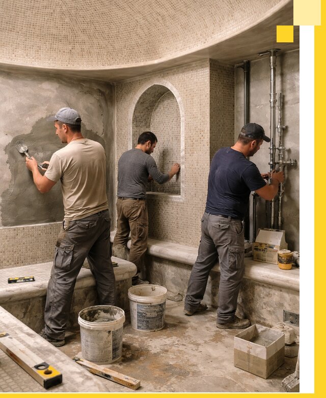 Профессиональный монтаж хамамов под ключ в Котельниках с гарантией