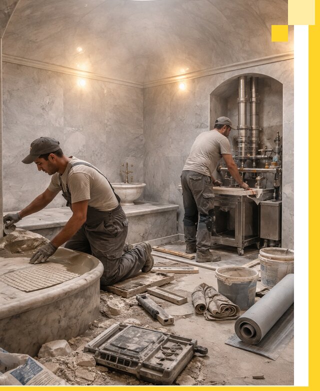 Строительство турецких бань хаммам под ключ в Котельниках