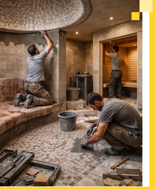 Проект и строительство хамама бани и сауны под ключ в Котельниках