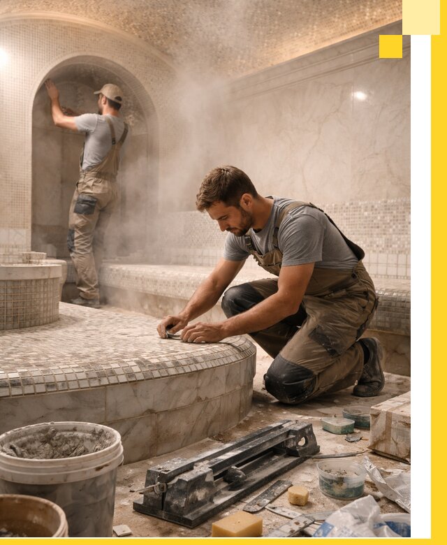 Профессиональный дизайн хамама и SPA под ключ в Котельниках