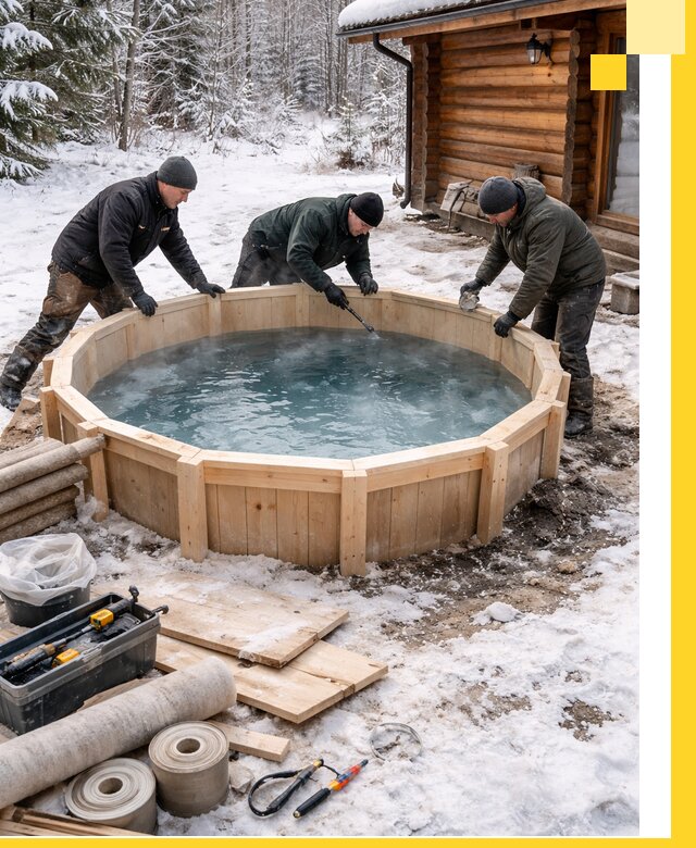 Изготовление и установка ледяных купелей под ключ в Котельниках