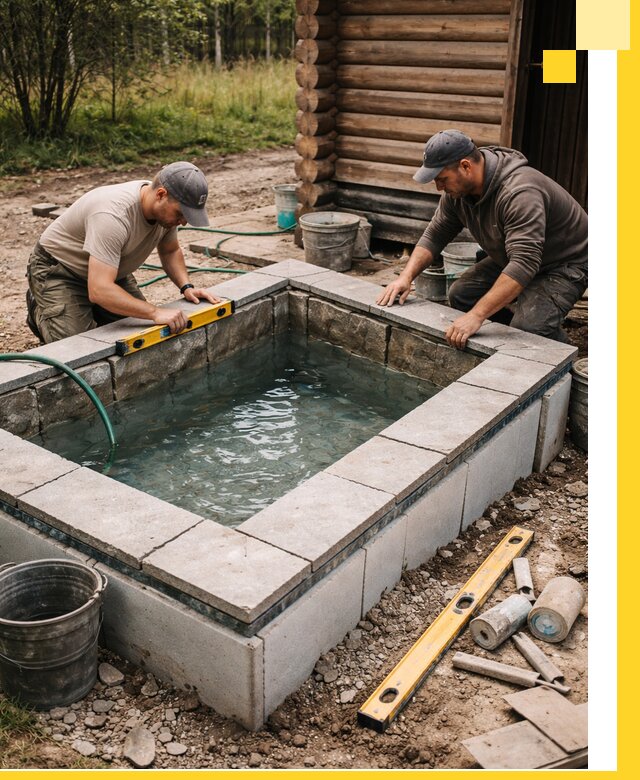 Изготовление и установка холодных купелей под ключ в Котельниках